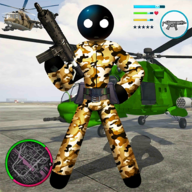 火柴人陆军英雄游戏下载-火柴人陆军英雄army stickman rope herov1.1 最新版